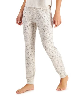 Pantalones de pijama para mujer Alfani tejido ultra suave, brezo animal, XXL Foto 1 de 4