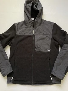 Spyder Alps Jacke Herren L schwarz Full Zip Hoodie Fleecepullover Sherpa gefüttert - Bild 1 von 8