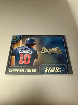 CHIPPER JONES EDGARDO ALFONZO PACIFIC CROWN ROYALE CARD-SUPIALS BRAVES #2 2000 — 第 1/2 张图片