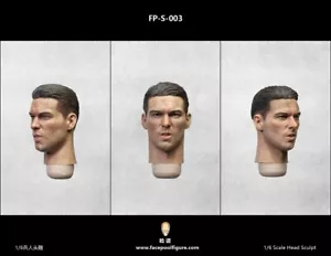 "Escultura de cabeza masculina soldado hombre de la Segunda Guerra Mundial escala 1:6 para figuras de acción de 12" de Facepool Toys - Imagen 1 de 6