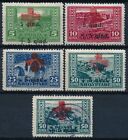 ALBANIA 1924, MINT & USED, Additional Overprint in Red and Black RED CROSS #B441