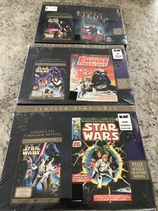 LIMITED EDITION STAR WARS EPISODES IV,V,VI DVDs WITH GRAPHIC NOVELS - Picture 1 of 6