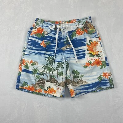 Bañador Merona Hombre M Azul Naranja 100% Poliéster 4 Bolsillos Liquidación Foto 1 de 4