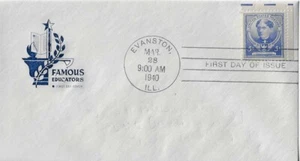 House of Farnam # 872 Frances Willard, hand cancel, pencil addressed erased - Picture 1 of 1