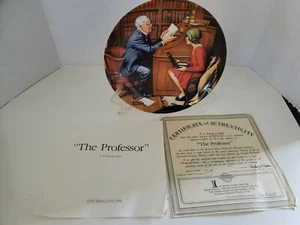 1986 Norman Rockwell The Professor Heritage Collection Knowles - Imagen 1 de 2