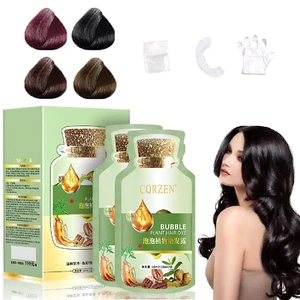 HUANG YI Bubble Plant Hair Dye Natural,New Botanical Bubble Hair Dye 20Ml 10Pack - Picture 1 of 12