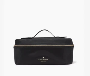 NWT Kate Spade Chelsea Travel Cosmetic Case - Makeup Bag in Black ... MSRP $159 - Picture 1 of 3