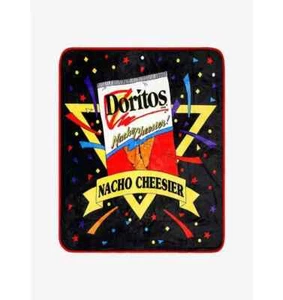 Doritos Nacho Cheese Cheesier 50"x60" Soft Fleece Throw Blanket Retro Snacks New - Picture 1 of 4