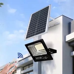 LED Solar Flood Light Security Spot Wall Yard Outdoor Street Lamp Remote Control - Picture 1 of 12