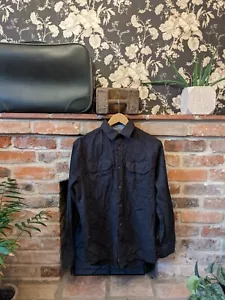 Vintage Genuine Wrangler Western Denim Shirt  Snap/Button 80/90s Size S Black - Picture 1 of 7