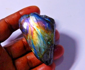 Espectrolita Labradorita Áspera Cabujón Áspero Piedra Preciosa Suelta Cruda 436 Cts. ME-7831 - Imagen 1 de 5
