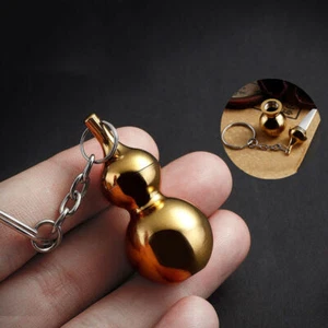 Mini Gourd Pocket Knife Portable Brass Keychain Key Ring Cleaver Cutter Tool - Picture 1 of 7