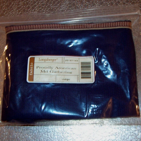 Longaberger Proudly American Indigo MEDIUM GATHERING Basket Liner ~USA~ New! Cover