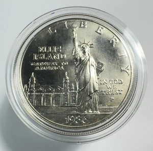 1986-S Statue of Liberty $1 Silver Coin, OGP -0024 - Picture 1 of 4