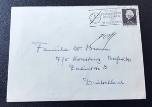 Netherlands Nederland 1968 - used envelope cover to Konstanz - Bild 1 von 2