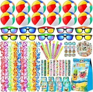 122 PCS Hawaiian Pool Beach Party Decorations, Pool Party Supplies, Summer Toys - Picture 1 of 8