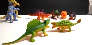 DINOSAUR LOT #1 = 12 DINO 2.5-6 inch each Plastic Toy Jurassic Park The Rev's - Picture 1 of 20