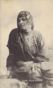 Algeria Ethnic Lady Jeune Fille Arabe Vintage Postcard 07.37 - Picture 1 of 2