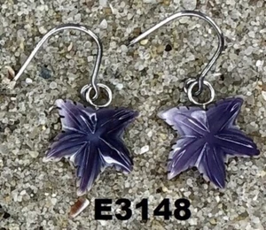 E3148 Wampum Earrings Dangle - Picture 1 of 1