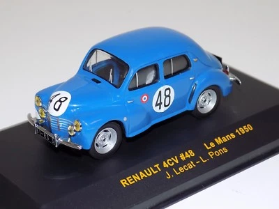 1/43 IXO Renault 4CV car #48 ,from 1950 24 Hours of LeMans LMC084 - Image 1 of 3