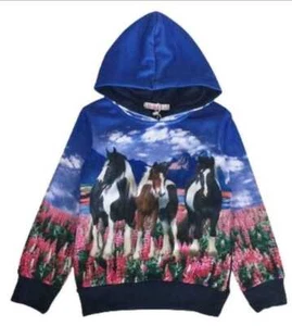 Pferde Pullover mit Kapuze - Bild 1 von 1
