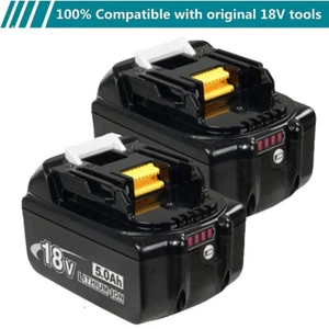 2x Batería Para Makita BL1860B BL1850B BL1840B 18V LXT Genuina Li-Ion 5.0Ah  - Imagen 1 de 12