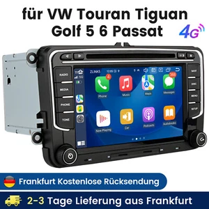 Für VW GOLF 5 6 Touran Tiguan Jetta Android 13 Autoradio Carplay GPS Navi 4+64GB - Bild 1 von 19