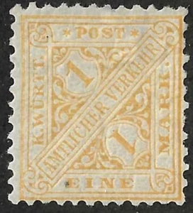 EAS_STAMPS Württemberg #0-107 MH F/VF SCV 72,50 $ MP EST - Bild 1 von 1