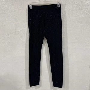 Cat & Jack Leggings Girls XL 14/16 Black Glitter Stretch Pull On Pants Sparkle - Picture 1 of 5