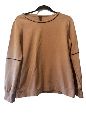 Mujer Ann Taylor Buceo Pullover Marrón Talla M Lujo Cuello Redondo Sudadera Algodón X Foto 1 de 4