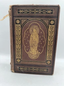 Antique -Life of the Blessed Virgin Mary by Abbe Orsini 1878 Edit. HC Book RARE - Picture 1 of 24