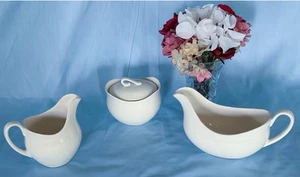 Beautiful Gravy Boat, Creamer, and Sugar Bowl from Johnson Bros. Made in England - Picture 1 of 10