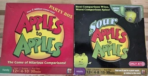 Apples To Apples and Sour Apples To Apples Game Some Cards Still Sealed READ - Picture 1 of 5