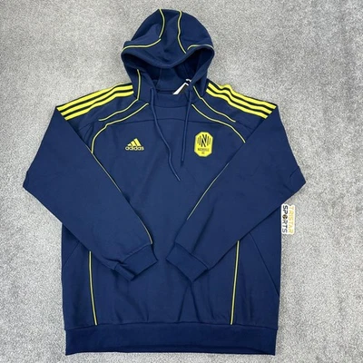 Nashville SC Sudadera con Capucha Para Hombres XL Azul Marino MLS Fútbol Adidas NSH TRV Sudadera con Capucha Pullover Foto 1 de 4