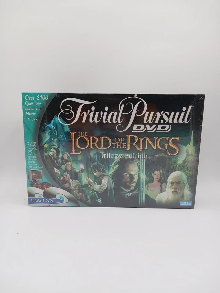 Trivial Pursuit DVD Lord of The Rings Trilogy Edition Parker Brothers 2004 Game