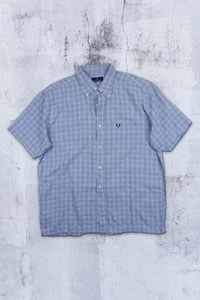 Camisa Fred Perry Clásica Cuadros Manga Corta Talla: L - Imagen 1 de 6