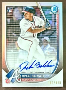 Drake Baldwin RC/499 REFRACTOR AUTOMÁTICO 2025 Bowman cromo #CPA-DB Atlanta Braves - Imagen 1 de 2