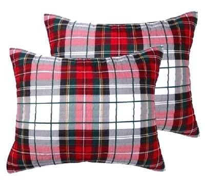 Falsa estándar acolchada a cuadros Levtex Home Thatch Home Spencer (paquete de 2)(26x20 pulgadas) Foto 1 de 3