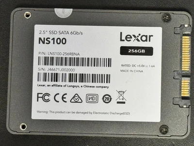 Lexar 256GB NS100 SATA III 6GB/s 2.5” Internal SSD LNS100-256RBNA USA - Image 1 of 2