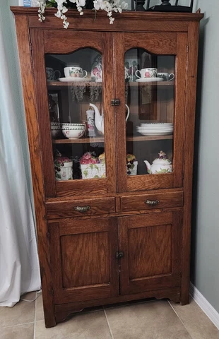 Antique Pie Safe  Primitive Furniture Cabinet Cupboard Cover