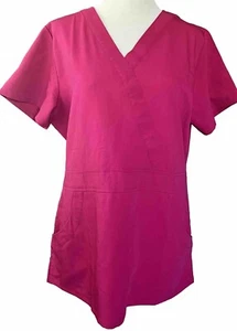 Nurse Mates Women's Pink Scrub Top Large *New without tags* - Picture 1 of 6