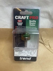 Trend C111X1/4TC CraftPro Guided Classic Decor Router Cutter 4/5.5mm Radius x 1/ - Picture 1 of 5