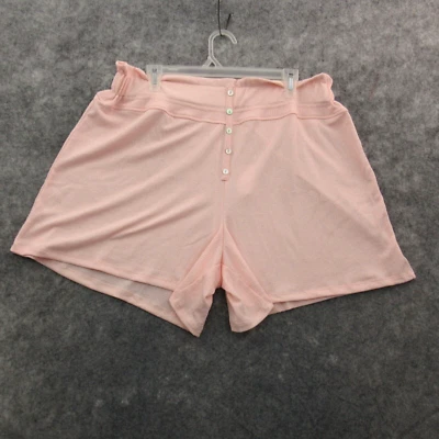 Pantalones Cortos Cato Para Mujer Grandes Rosa Tirar de Cintura Elástica Gasa Elastizados Informales Nuevos con Etiquetas Foto 1 de 4