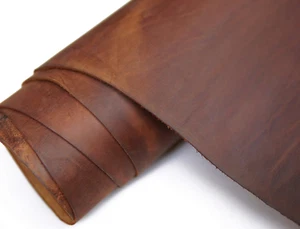 Leather Square 7-8Oz (2.8-3.2Mm) Thick Full Grain Cowhide Tooling Arts Crafts Le - Picture 1 of 5