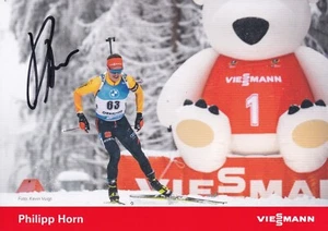 Autogrammkarte Philipp Horn - Biathlon - Deutschland - Bild 1 von 1