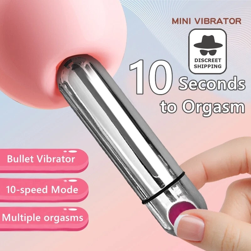 Vibrador bala recargable estimulación clítoris punto G consolador juguetes sexuales anal mujeres Foto 1 de 4