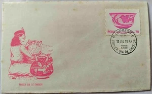 Peru 1979 FDC Serie Ordinaria Ceramica Nazca S/. 70.00 - Picture 1 of 1