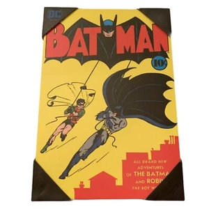 Batman And Robin DC Comics. No.1. Wall Hanging Wooden print 10.25” X 7” Wall Art - Picture 1 of 5