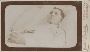 c1895 CDV Post Mortem Gaston Boubert Bergues Nord Abt Pfarrer Religion - Bild 1 von 2