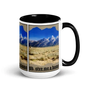 Oh, give me a Home (HOME on the RANGE) HQ Coffee Mug 15oz Cowboy Western style - Picture 1 of 16